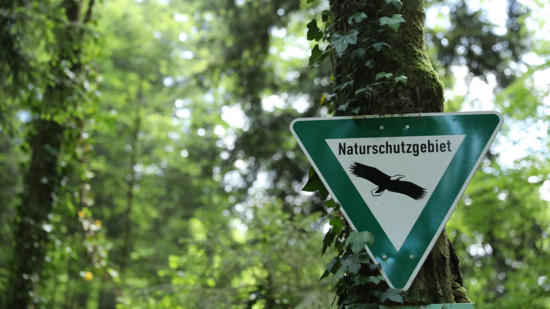 Schild "Naturschutzgebiet"